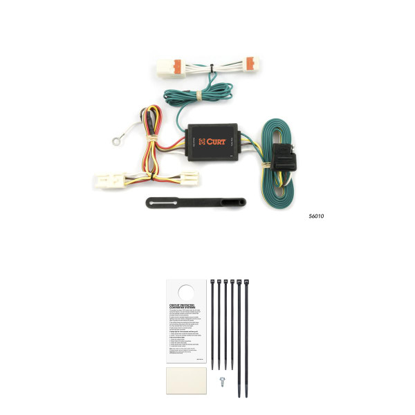 CURT 56010 Vehicle-Side Custom 4-Pin Trailer Wiring Harness, Fits Select Mazda MPV Van - CURT