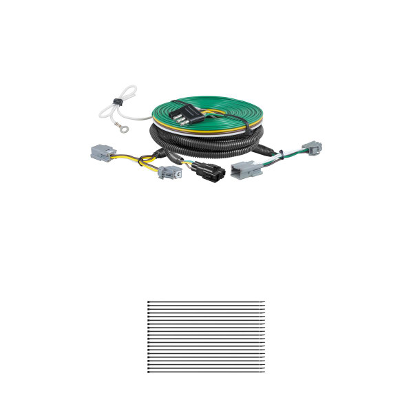 CURT 58977 Custom Towed-Vehicle RV Wiring Harness for Dinghy Towing, Fits Select Ford Fiesta - CURT