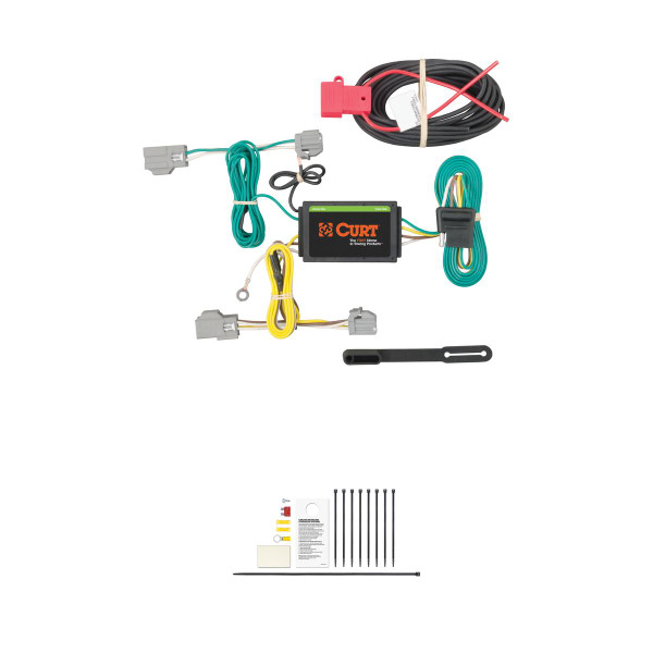 CURT 56242 Vehicle-Side Custom 4-Pin Trailer Wiring Harness, Fits Select Chrysler 200 - CURT