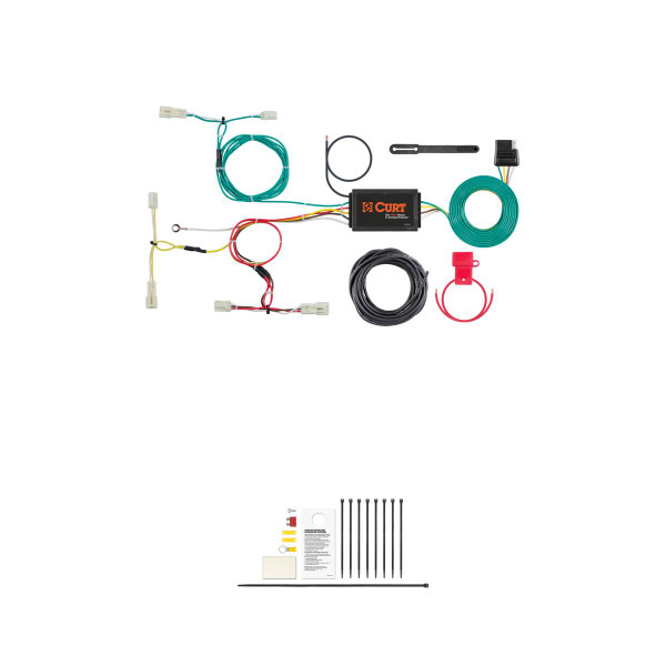 CURT 56311 Vehicle-Side Custom 4-Pin Trailer Wiring Harness, Fits Select Scion iA - CURT