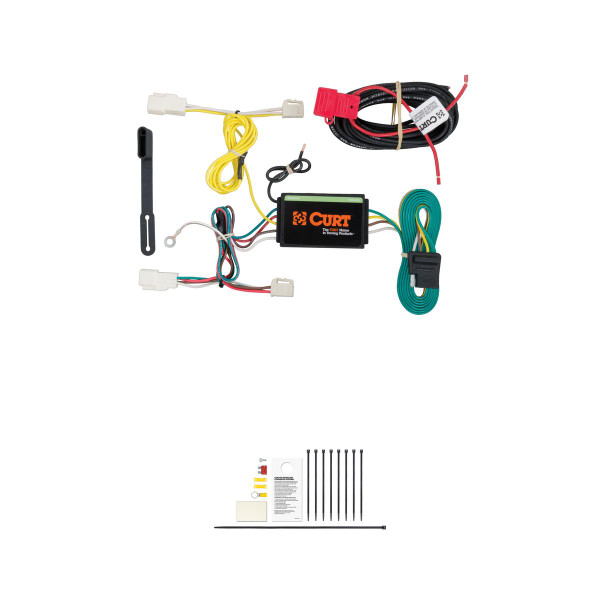 CURT 56212 Vehicle-Side Custom 4-Pin Trailer Wiring Harness, Fits Select Subaru Impreza, BRZ, Scion FR-S - CURT