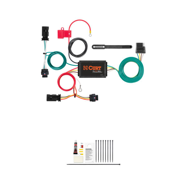 CURT 56354 Vehicle-Side Custom 4-Pin Trailer Wiring Harness, Fits Select Chevrolet Cruze - CURT