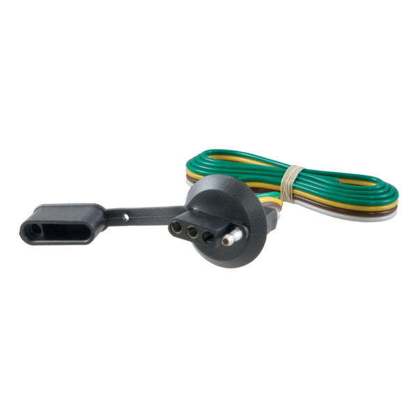 CURT 58405 Vehicle-Side 4-Pin Flat Trailer Wiring Harness with 36-Inch Wires, Fits 1-1/4-Inch License Plate Light Hole - CURT