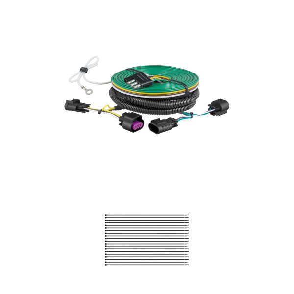 CURT 58978 Custom Towed-Vehicle RV Wiring Harness for Dinghy Towing, Fits Select Cadillac SRX - CURT
