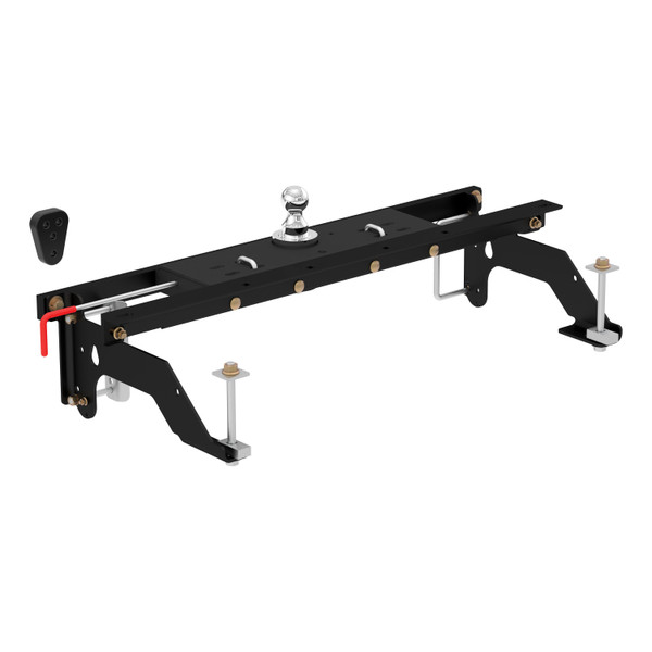 CURT 60733 Double Lock Gooseneck Hitch, 2-5/16-Inch Flip-Over Ball 30K, Fits Select Dodge Ram 1500 - CURT