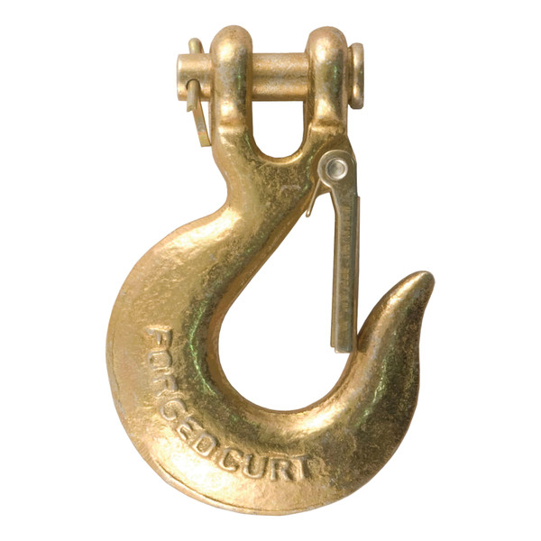 CURT 81550 5/16-Inch Forged Steel Clevis Slip Hook with Safety Latch, 14,000 lbs, 3/4-In Opening, 5/16" Pin - CURT