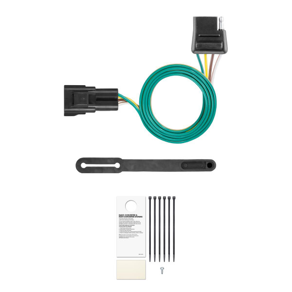 CURT 56325 Vehicle-Side Custom 4-Pin Trailer Wiring Harness, Fits Select Buick Envision, Chevrolet Blazer, GMC Acadia, Cadillac XT5, XT6 - CURT