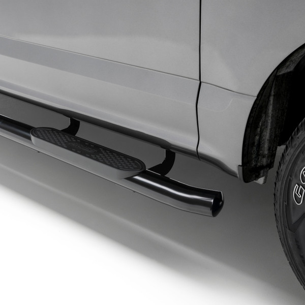 ARIES S224054 4-Inch Oval Black Steel Nerf Bars, Select Chevrolet Silverado, GMC Sierra 1500 Extended Cab - ARIES