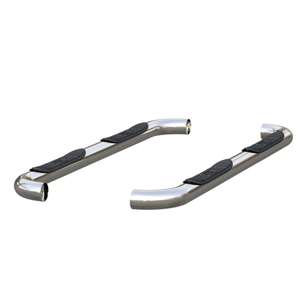 ARIES 203025-2 3-Inch Round Polished Stainless Steel Nerf Bars, No-Drill, Fits Select Ford F-250, F-350 Super Duty - ARIES