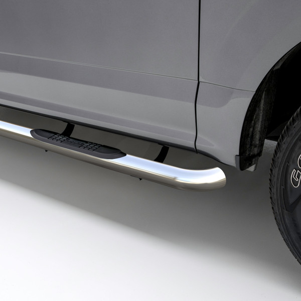 ARIES 203038-2 3-Inch Round Polished Stainless Steel Nerf Bars, No-Drill, Fits Select Ford Bronco - ARIES