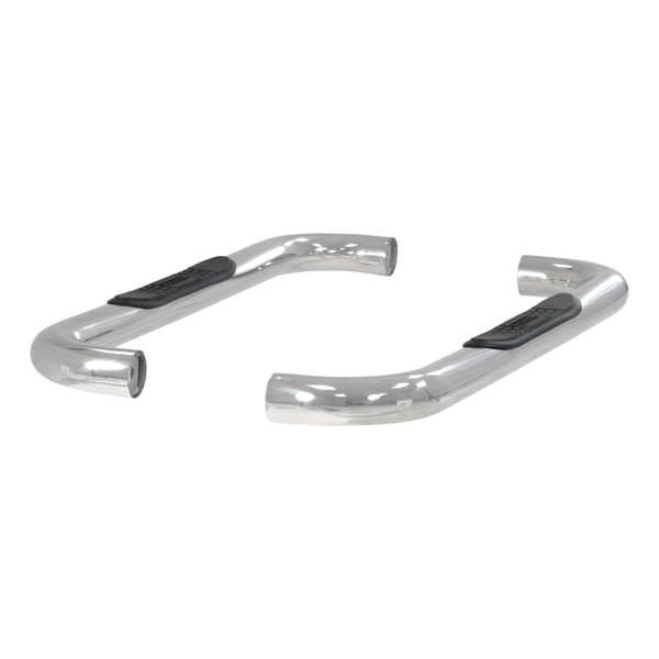ARIES 204018-2 3-Inch Round Polished Stainless Steel Nerf Bars, No-Drill, Fits Select Chevrolet Blazer FS, Tahoe, GMC Yukon, C, K - ARIES