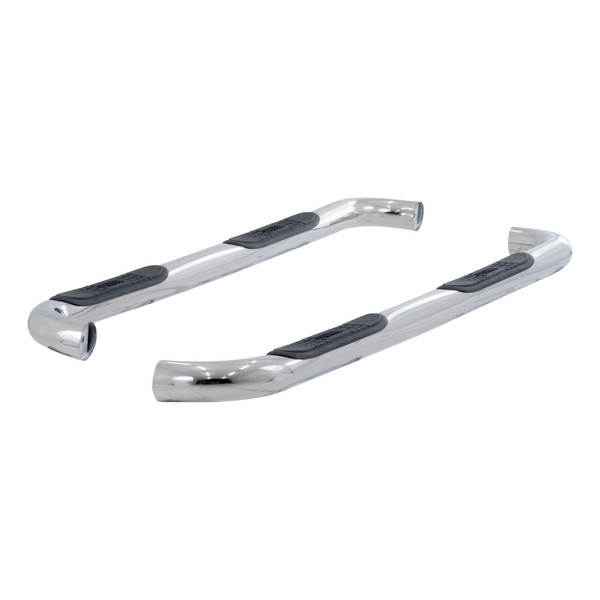 ARIES 204052-2 3-Inch Round Polished Stainless Steel Nerf Bars, No-Drill, Fits Select Chevrolet Colorado, GMC Canyon - ARIES