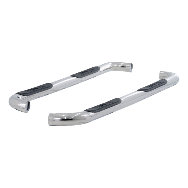 ARIES 204052-2 3-Inch Round Polished Stainless Steel Nerf Bars, No-Drill, Fits Select Chevrolet Colorado, GMC Canyon