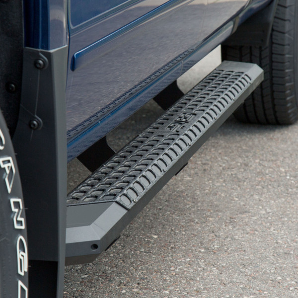 ARIES 2556021 AdvantEDGE Black Aluminum 75-Inch Truck Running Boards, Select Chevrolet Silverado, GMC Sierra 2500, 3500 HD