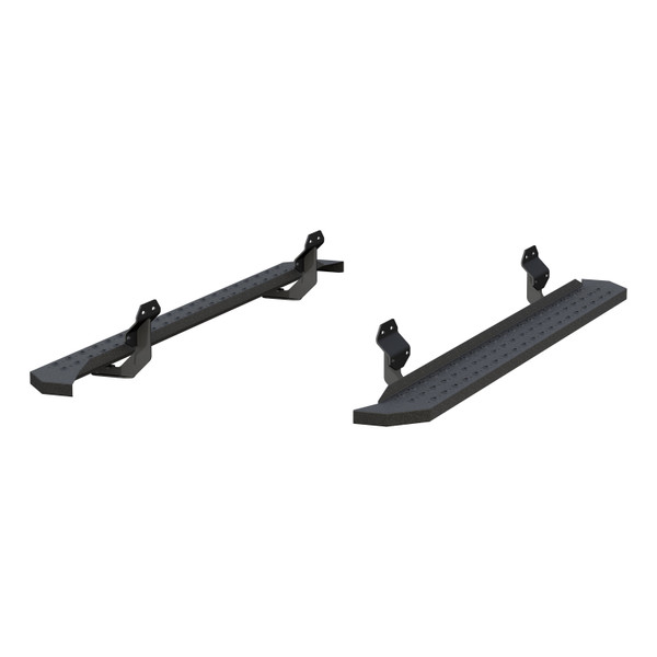 ARIES 2055521 RidgeStep Black Steel 6-1/2 x 85-Inch Truck Running Boards, Select Ford F-150, F-250, F-350, F-450, F-550 Super Duty