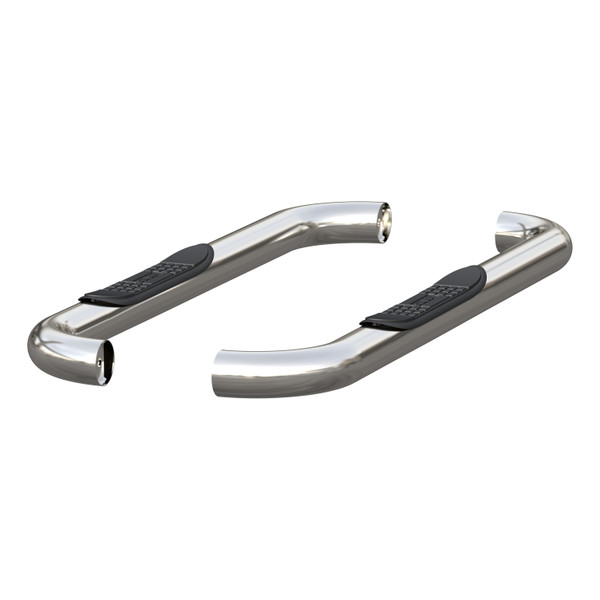 ARIES 205039-2 3-Inch Round Polished Stainless Steel Nerf Bars, No-Drill, Fits Select Dodge, Ram 1500, 2500, 3500