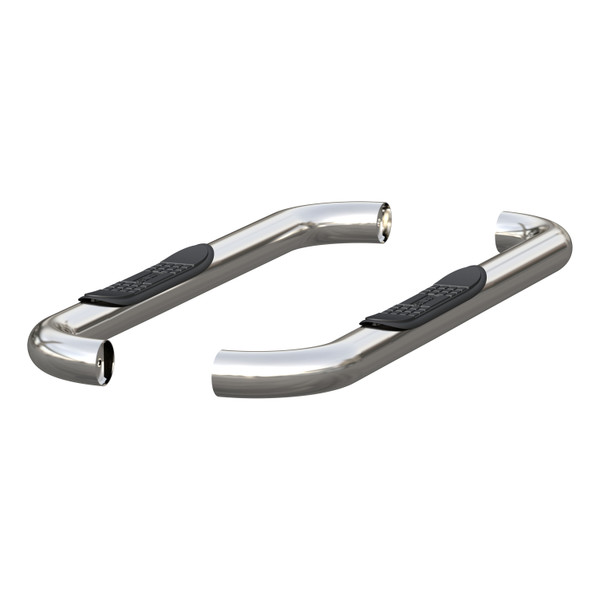 ARIES 205039-2 3-Inch Round Polished Stainless Steel Nerf Bars, No-Drill, Fits Select Dodge, Ram 1500, 2500, 3500 - ARIES
