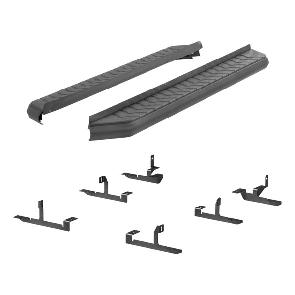 ARIES 2061030 AeroTread 5 x 76-Inch Black Stainless SUV Running Boards, Select Buick Enclave, Chevrolet Traverse - ARIES