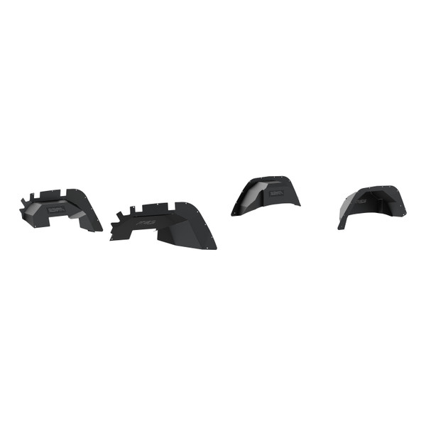 ARIES 2500650 Black Aluminum Front and Rear Jeep Wrangler JL Inner Fender Liner Wheel Well Guard Covers - ARIES