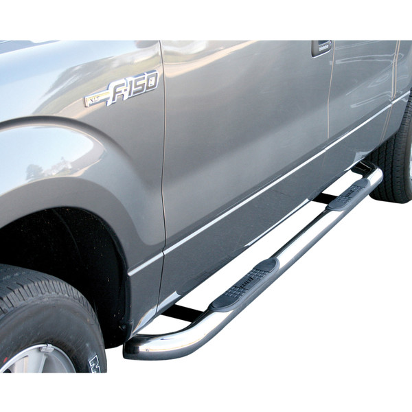 ARIES 203039-2 3-Inch Round Polished Stainless Steel Nerf Bars, No-Drill, Fits Select Ford F-150