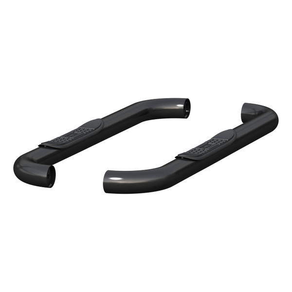ARIES 215039 3-Inch Round Black Stainless Steel Nerf Bars, No-Drill, Fits Select Dodge, Ram 1500, 2500, 3500 - ARIES