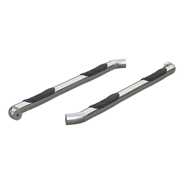 ARIES 209042-2 3-Inch Round Polished Stainless Steel Nerf Bars, No-Drill, Fits Select Nissan Titan, XD - ARIES