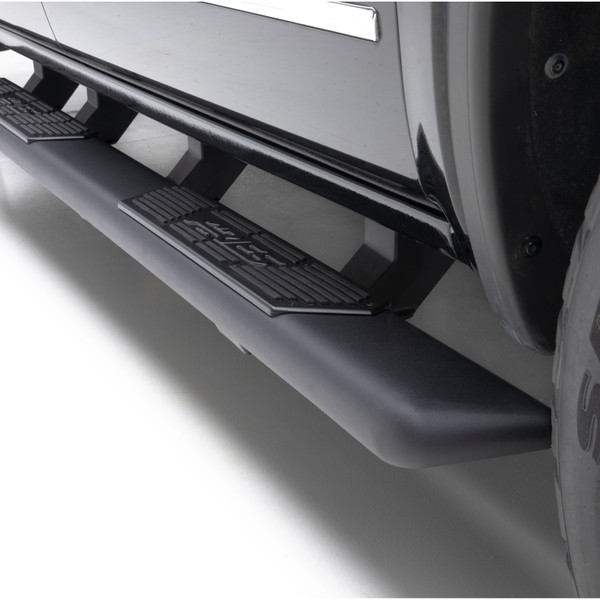 ARIES 2558021 AscentStep Black Steel 5-1/2 x 75-Inch Truck Running Boards, Select Chevrolet Silverado, GMC Sierra 2500, 3500 HD - ARIES