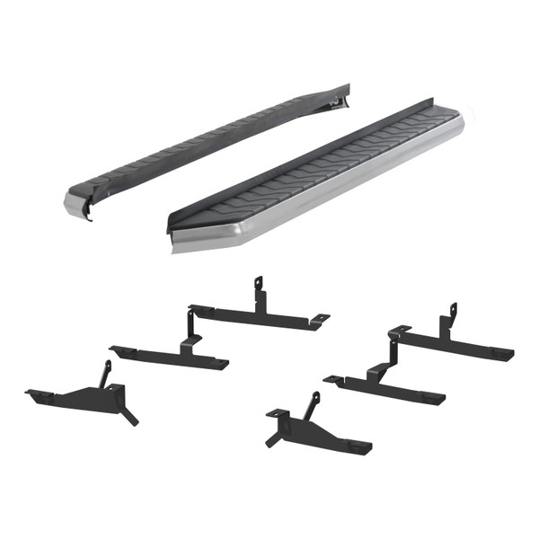 ARIES 2051035 AeroTread 5 x 73-Inch Polished Stainless SUV Running Boards, Select GMC Acadia, Cadillac XT5