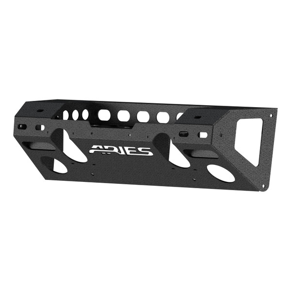 ARIES 2081001 TrailChaser Black Aluminum Front Bumper Center Section Only, Select Jeep Wrangler JK - ARIES