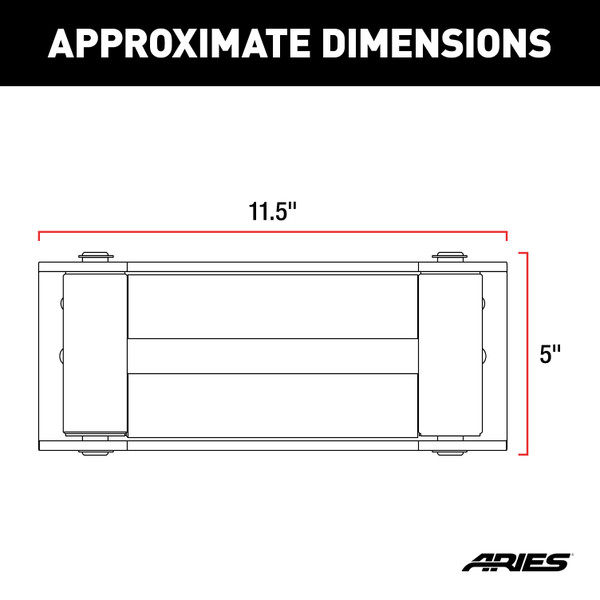ARIES 2156071 Winch Roller Fairlead