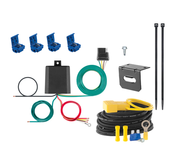 15 - 19 Volkswagen Golf Sportwagen TDI, excluding TSI 4-Way Powered Splice-in Trailer Wiring Converter 56236-122 - CURT