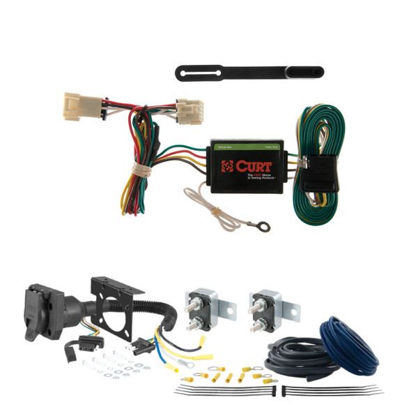 97 - 01 JEEP Cherokee CURT Trailer Brake Controller 7-Way Upgrade Kit  7WK1534 - CURT