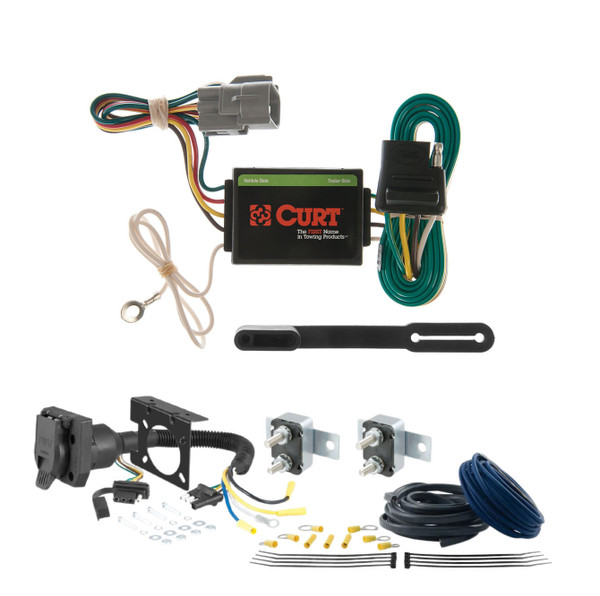 98 - 06 JEEP Wrangler TJ CURT Trailer Brake Controller 7-Way Upgrade Kit  7WK1578 - CURT