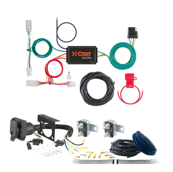 18 - 24 JEEP Wrangler JL, diesel CURT Trailer Brake Controller 7-Way Upgrade Kit  7WK1575 - CURT