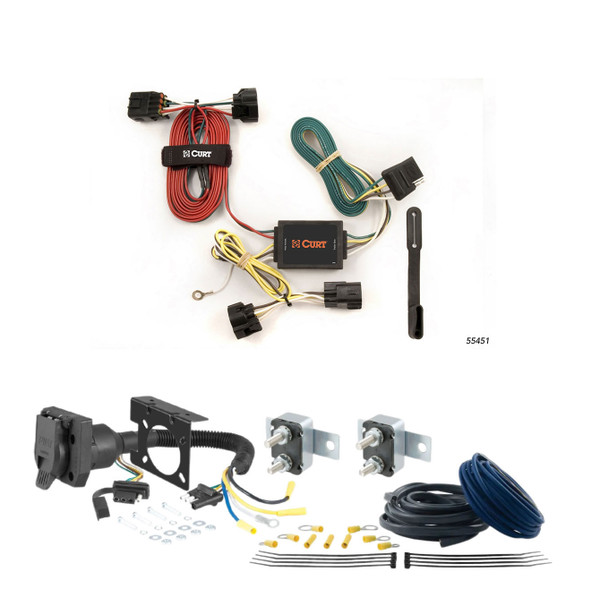 09 - 12 Suzuki Equator CURT Trailer Brake Controller 7-Way Upgrade Kit  7WK2329 - CURT