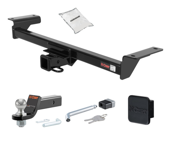 07 - 09 Acura RDX  2in. CURT Trailer Hitch + Ball Mount + Cover + Lock Kit HWA17 - CURT
