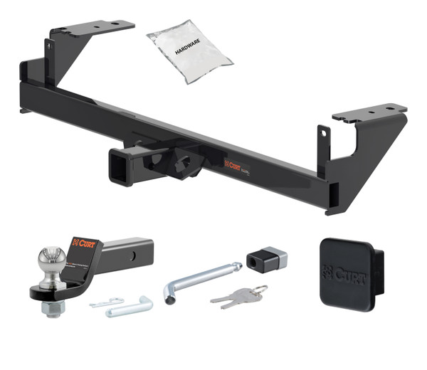 21 - 24 Mercedes-Benz GLA250 2in. CURT Trailer Hitch + Ball Mount + Cover + Lock Kit HWA1884 - CURT