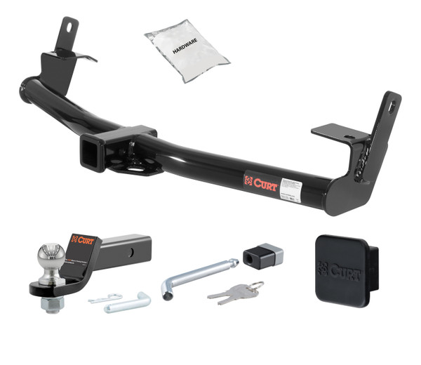 91 - 94 Mazda Navajo 2in. CURT Trailer Hitch + Ball Mount + Cover + Lock Kit HWA1819 - CURT