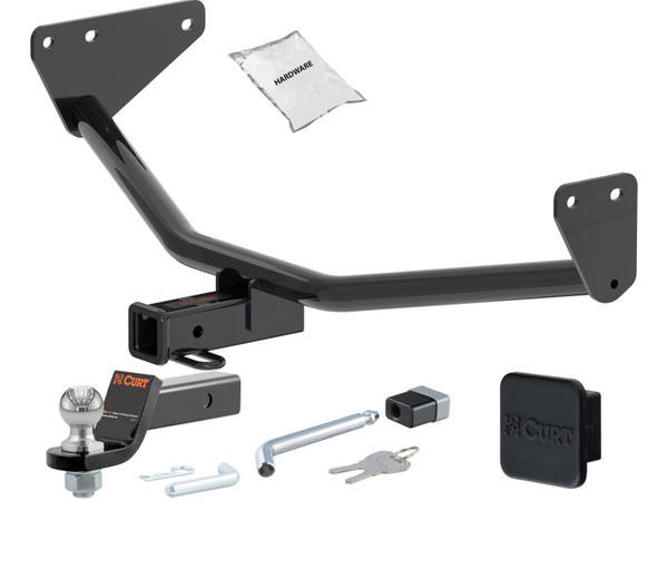 23 - 24 Mitsubishi Outlander Phev 2in. CURT Trailer Hitch + Ball Mount + Cover + Lock Kit HWA1992 - CURT