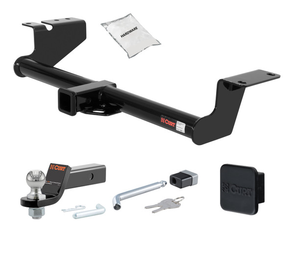 03 - 07 Nissan Murano 2in. CURT Trailer Hitch + Ball Mount + Cover + Lock Kit HWA2035 - CURT
