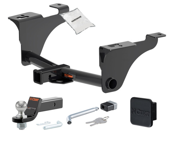 20 - 25 Subaru Outback Wagon 2in. CURT Trailer Hitch + Ball Mount + Cover + Lock Kit HWA2309 - CURT
