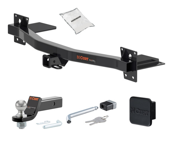 24 - 24 Chevrolet Traverse Limited 2in. CURT Trailer Hitch + Ball Mount + Cover + Lock Kit HWA614 - CURT