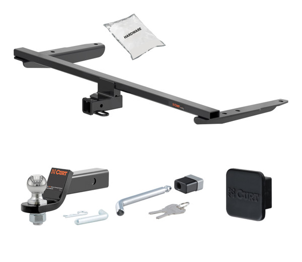 18 - 24 HONDA Odyssey 2in. CURT Trailer Hitch + Ball Mount + Cover + Lock Kit HWA1371 - CURT
