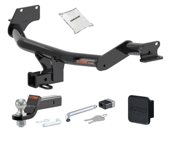 20 - 24 Hyundai Palisade 2in. CURT Trailer Hitch + Ball Mount + Cover + Lock Kit HWA1431 - CURT