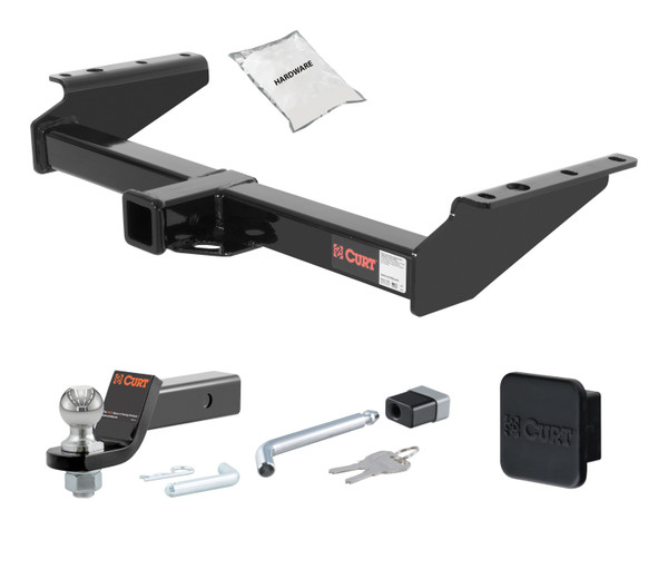 92 - 00 HONDA HONDA Old body style, 5.7L or 6.5L 2in. CURT Trailer Hitch + Ball Mount + Cover + Lock Kit HWA1314 - CURT