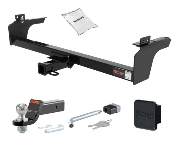 93 - 98 Toyota T100  4WD 2in. CURT Trailer Hitch + Ball Mount + Cover + Lock Kit HWA2445 - CURT