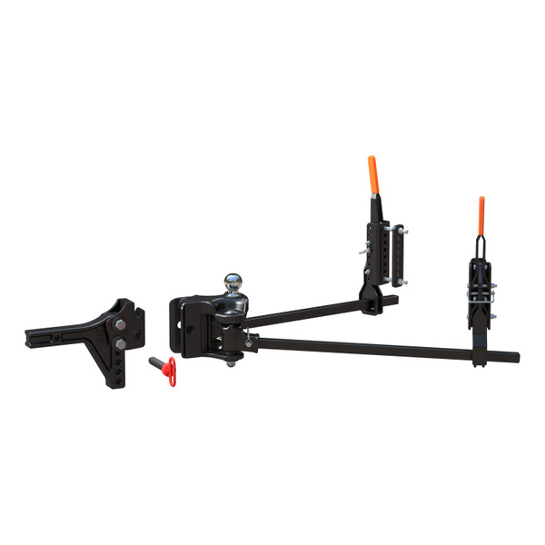 CURT TruTrack 4P Trailer-Mounted Weight Distribution Hitch, 8-10K 17520 - CURT