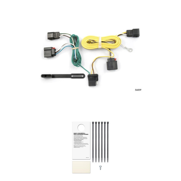 CURT 56009 Vehicle-Side Custom 4-Pin Trailer Wiring Harness, Fits Select Jeep Grand Cherokee - CURT