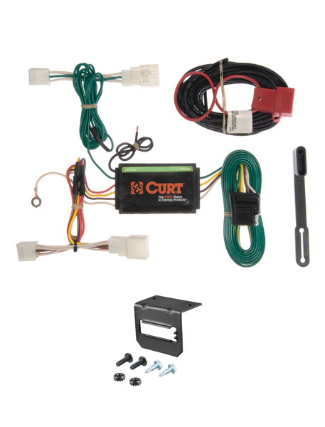 09-16 Lexus IS350 Sedan CURT 4-flat Plug and Play Trailer Wiring - CURT