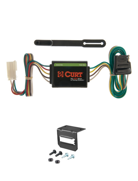 92-02 ISUZU Trooper CURT 4-flat Plug and Play Trailer Wiring - CURT
